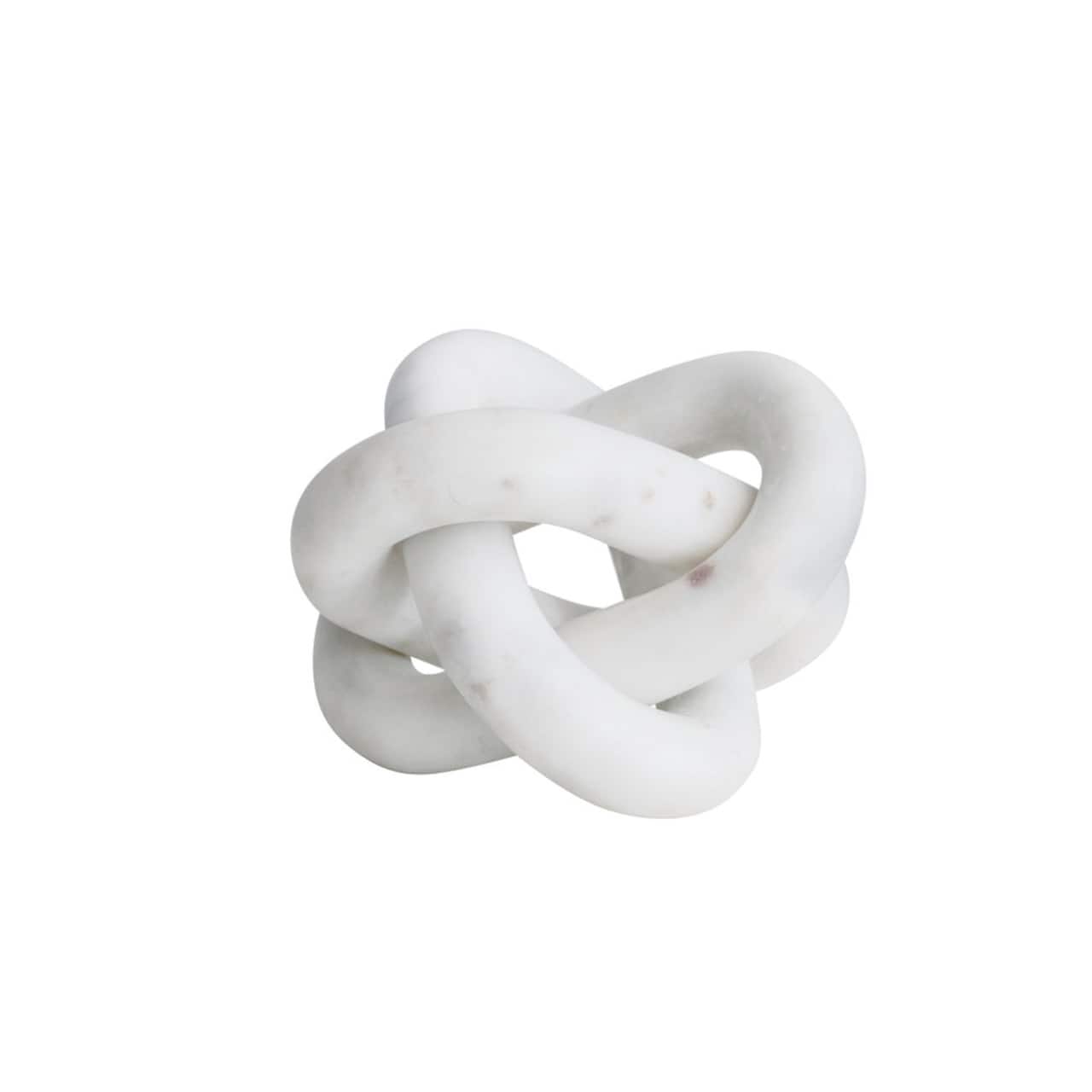 Hello Honey® 6" White Decorative Interlocking Marble Chain with 3 Links